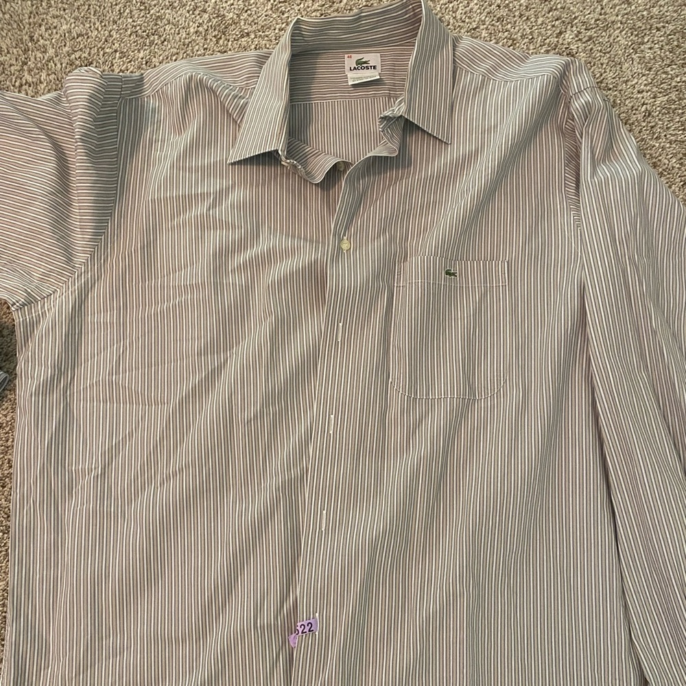 Men’s Lacoste button down shirt size 46